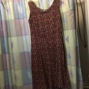 Rayon scoop neck dress
